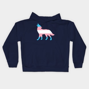 Pride Animals- Transgender Wolf Kids Hoodie